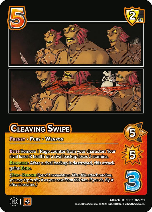Image for Cleaving Swipe (82/211) [Critical Role: Heroes of Exandria]