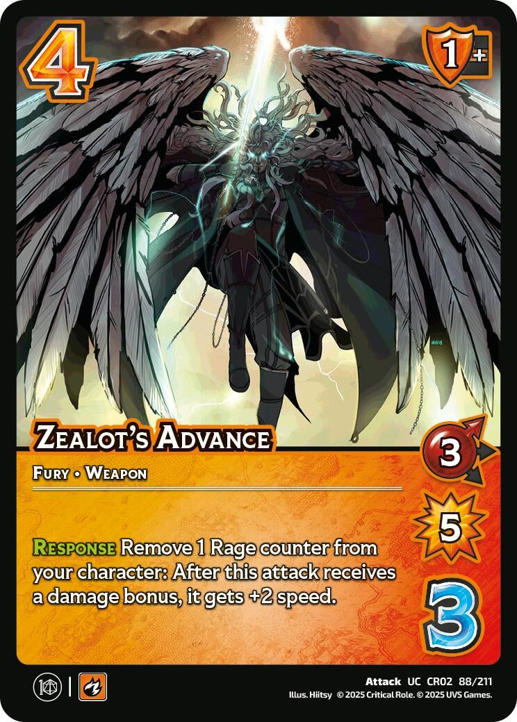 Image for Zealot's Advance (88/211) [Critical Role: Heroes of Exandria]