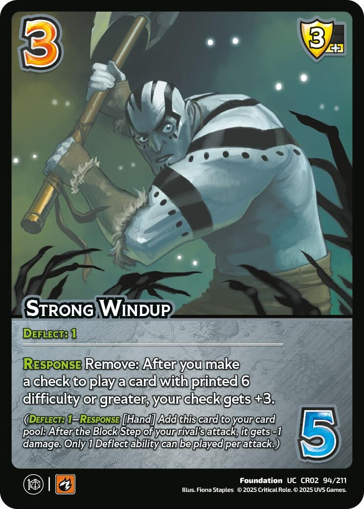 Image for Strong Windup (94/211) [Critical Role: Heroes of Exandria]