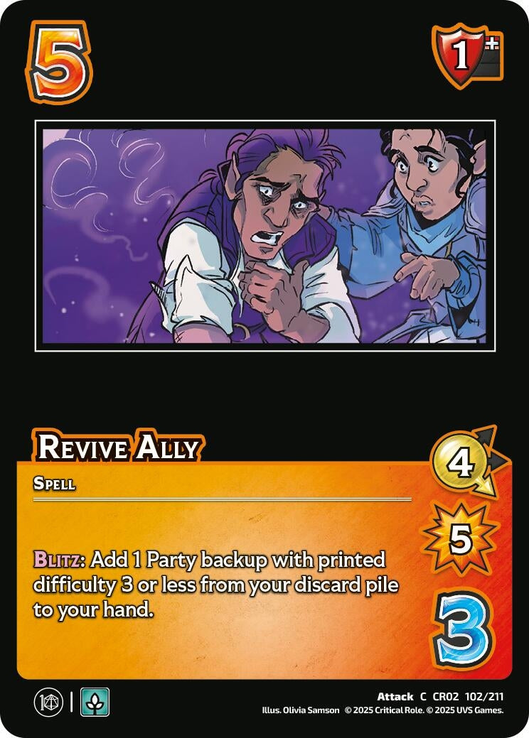 Image for Revive Ally (102/211) [Critical Role: Heroes of Exandria]