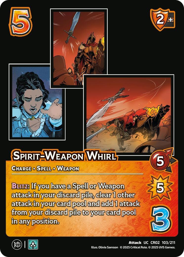 Image for Spirit-Weapon Whirl (103/211) [Critical Role: Heroes of Exandria]