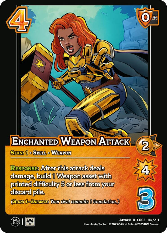 Image for Enchanted Weapon Attack (114/211) [Critical Role: Heroes of Exandria]