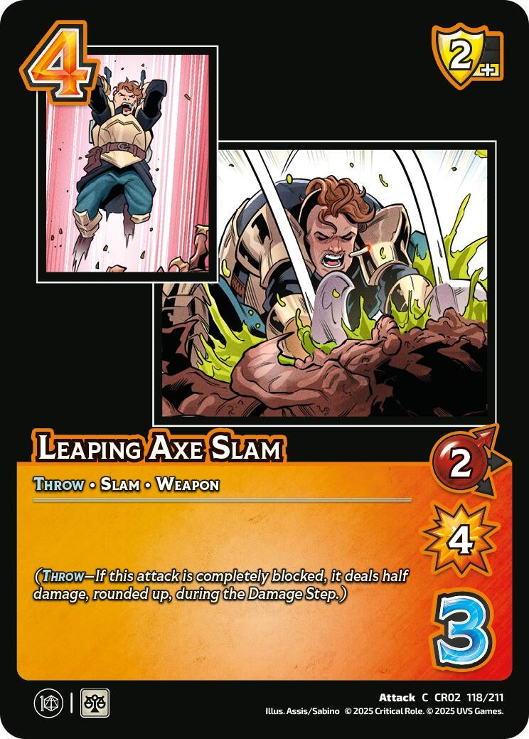 Image for Leaping Axe Slam (118/211) [Critical Role: Heroes of Exandria]