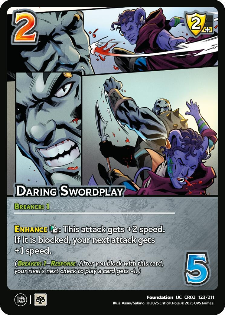 Image for Daring Swordplay (123/211) [Critical Role: Heroes of Exandria]