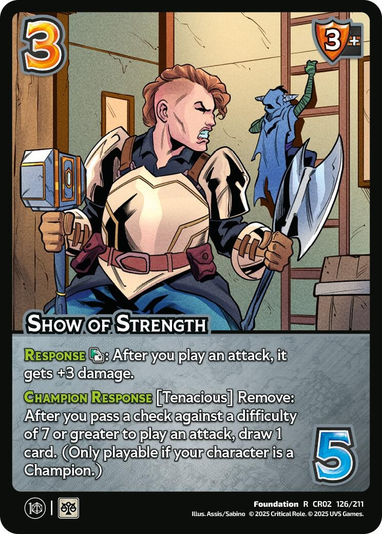 Image for Show of Strength (126/211) [Critical Role: Heroes of Exandria]