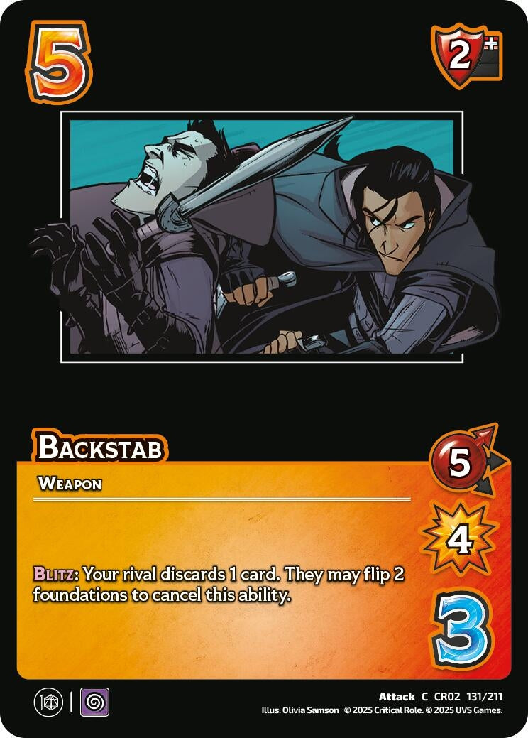 Image for Backstab (131/211) [Critical Role: Heroes of Exandria]