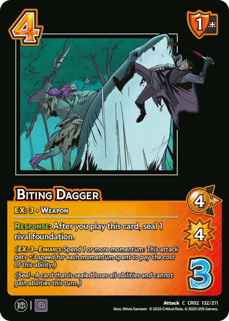 Image for Biting Dagger (132/211) [Critical Role: Heroes of Exandria]