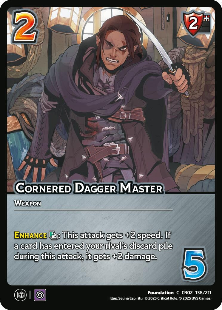 Image for Cornered Dagger Master (138/211) [Critical Role: Heroes of Exandria]