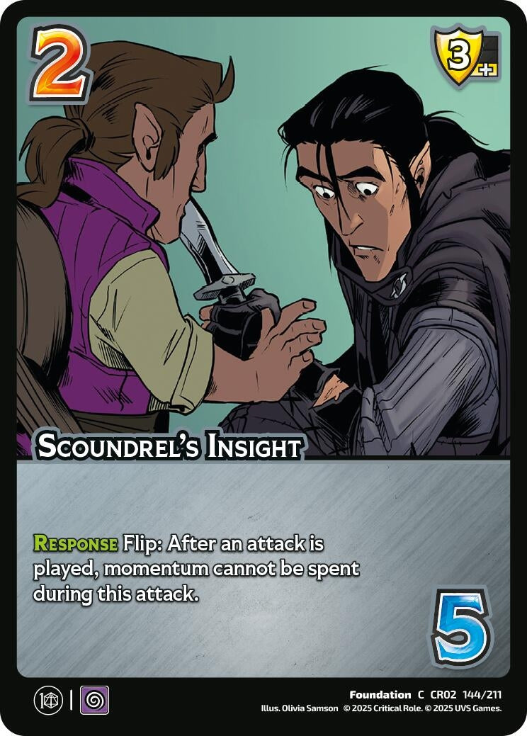 Image for Scoundrel's Insight (144/211) [Critical Role: Heroes of Exandria]