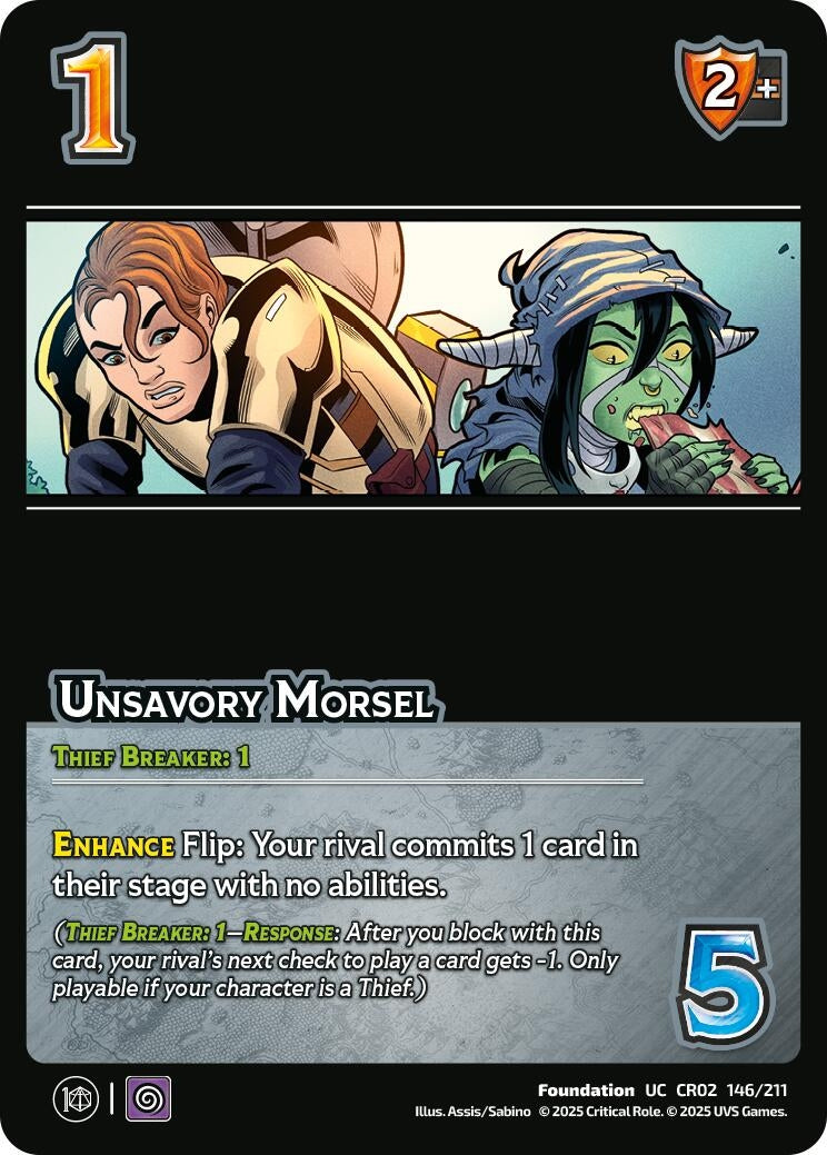 Image for Unsavory Morsel (146/211) [Critical Role: Heroes of Exandria]
