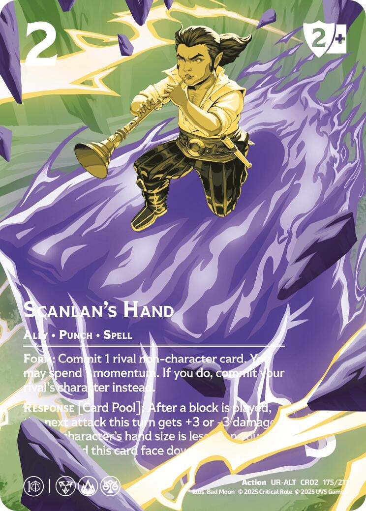 Image for Scanlan's Hand (Alternate Art) (175/211) [Critical Role: Heroes of Exandria]
