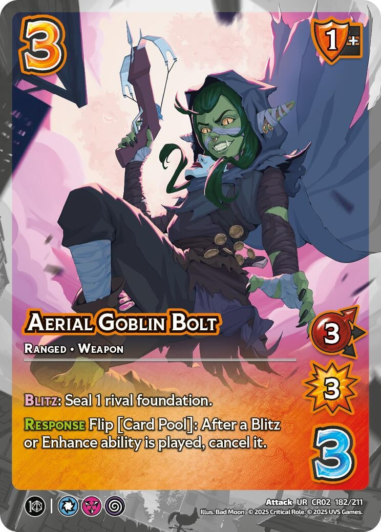 Image for Aerial Goblin Bolt (182/211) [Critical Role: Heroes of Exandria]