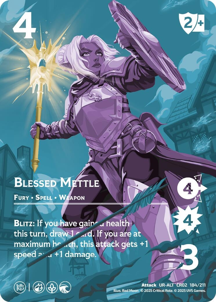 Image for Blessed Mettle (Alternate Art) (184/211) [Critical Role: Heroes of Exandria]