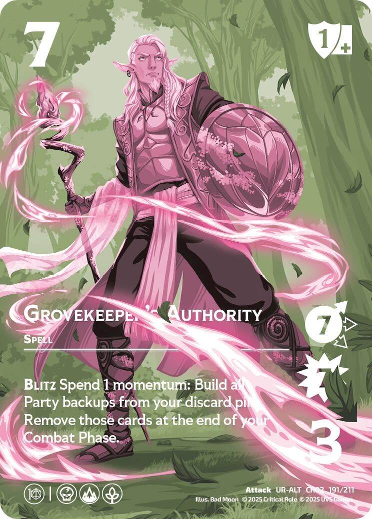 Image for Grovekeeper's Authority (Alternate Art) (191/211) [Critical Role: Heroes of Exandria]
