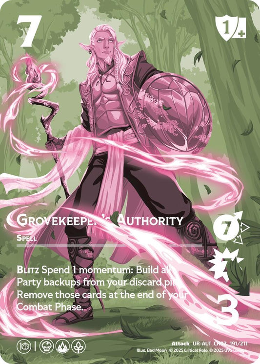 Image for Grovekeeper's Authority (Alternate Art) (191/211) [Critical Role: Heroes of Exandria]