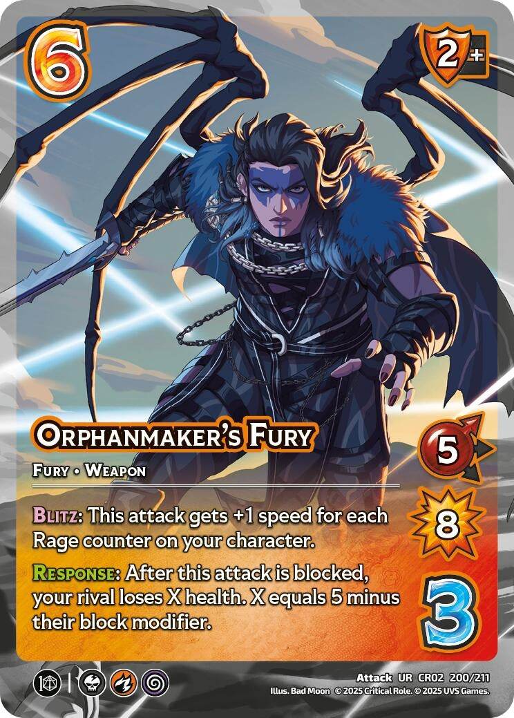 Image for Orphanmaker's Fury (200/211) [Critical Role: Heroes of Exandria]