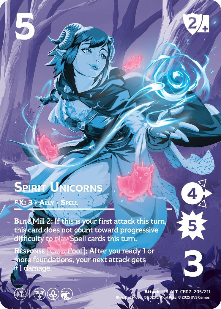 Image for Spirit Unicorns (Alternate Art) (205/211) [Critical Role: Heroes of Exandria]