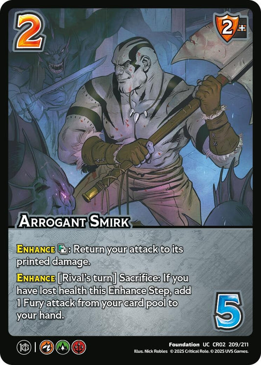 Image for Arrogant Smirk (209/211) [Critical Role: Heroes of Exandria]