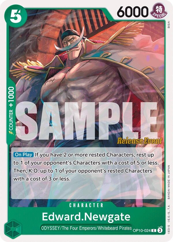 Image for Edward.Newgate (OP10-024) (OP10 RE) - One Piece Card Game