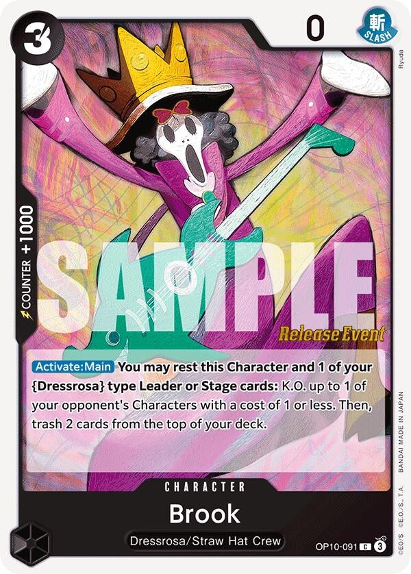 Image for Brook (091) (OP10-091) (OP10 RE) - One Piece Card Game