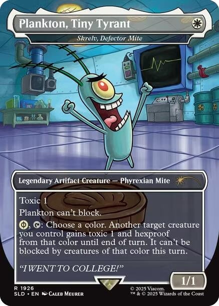 Image for Plankton, Tiny Tyrant - Skrelv, Defector Mite (1926) [Secret Lair Drop Series] - Magic: The Gathering