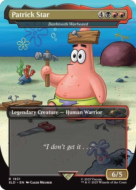 Image for Patrick Star - Barktooth Warbeard (1931) [Secret Lair Drop Series] - Magic: The Gathering