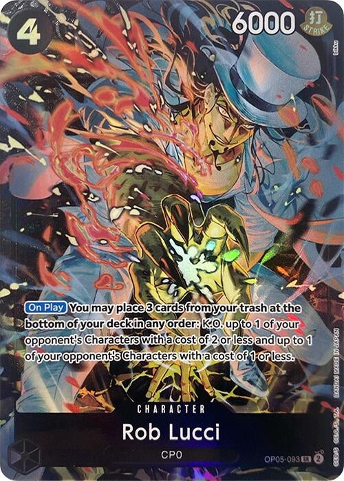 Image for Rob Lucci (Illustration Box EX) (OP05-093) (OP-PR) - One Piece Card Game