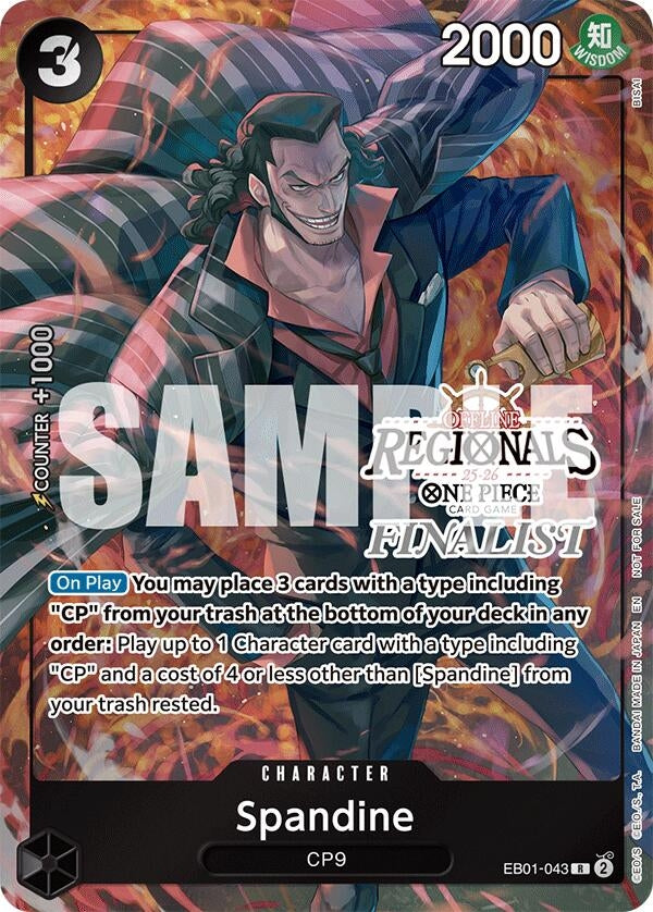 Image for Spandine (Offline Regional Finalist Card Set 2025 Vol.1) (EB01-043) (OP-PR) - One Piece Card Game
