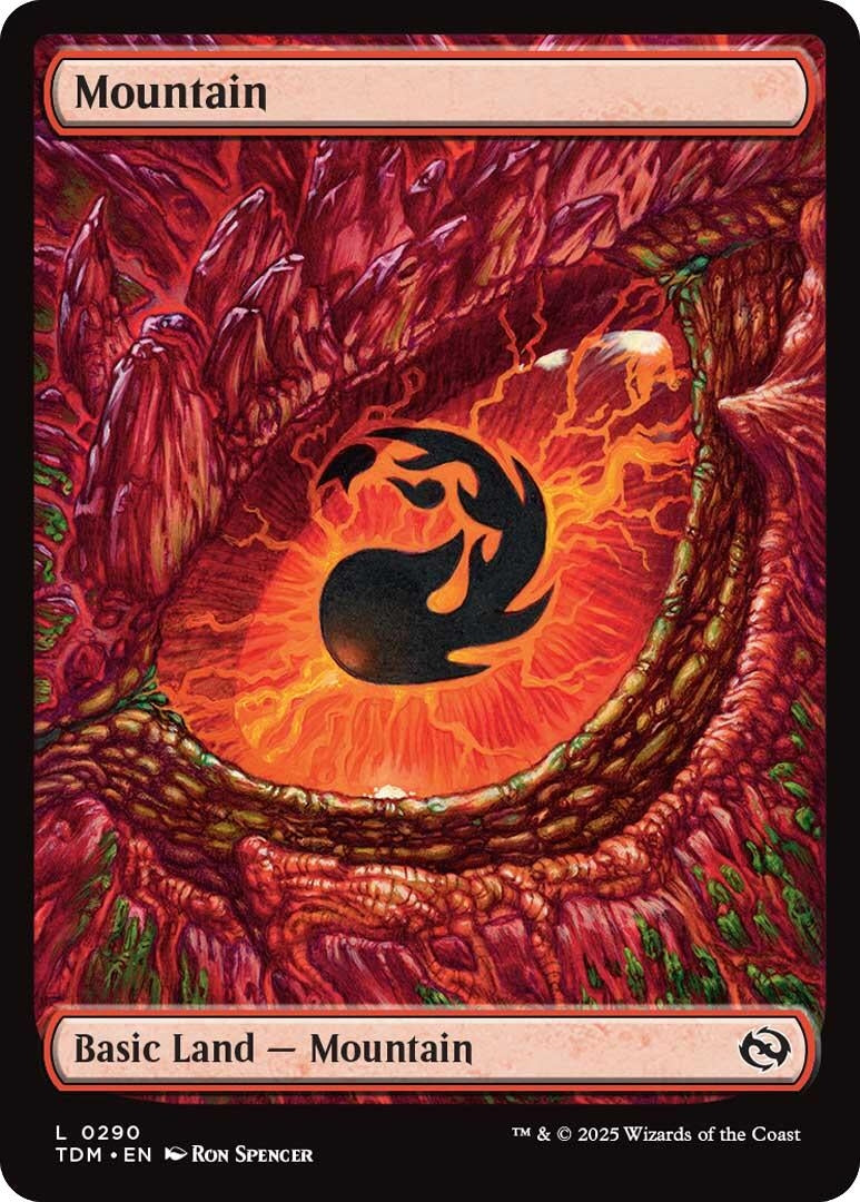 Image for Mountain (0290) (290) (TDM) - Magic: The Gathering