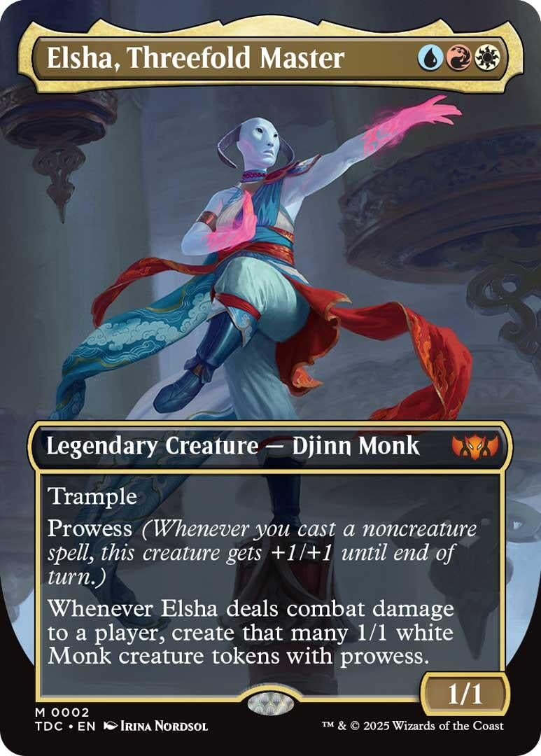 Image for Elsha, Threefold Master (Borderless) (2) [Commander: Tarkir: Dragonstorm] - Magic: The Gathering