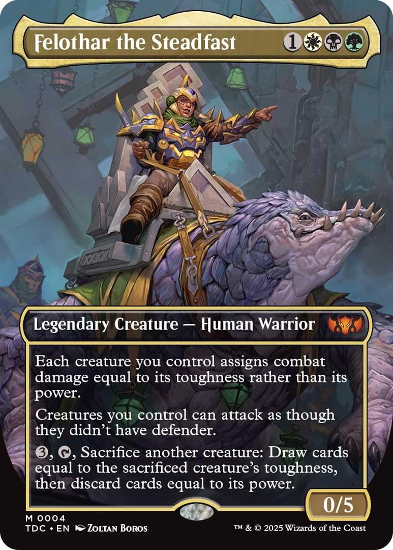 Image for Felothar the Steadfast (Borderless) (4) [Commander: Tarkir: Dragonstorm] - Magic: The Gathering