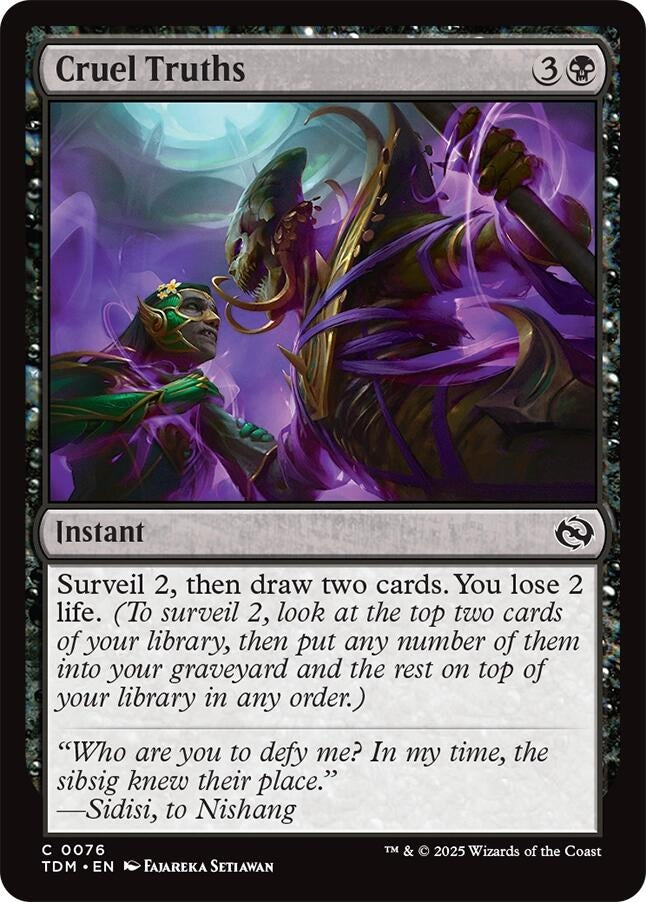 Image for Cruel Truths (76) (TDM) - Magic: The Gathering