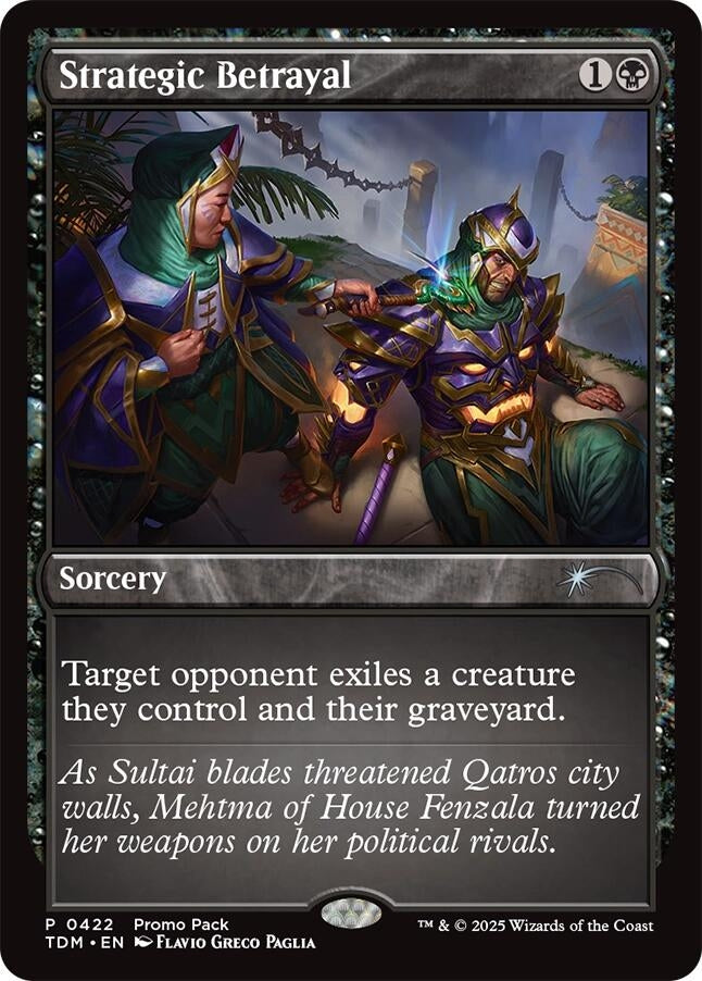 Image for Strategic Betrayal (422) (Promo Pack: Tarkir: Dragonstorm) - Magic: The Gathering