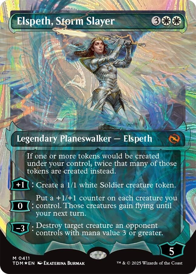 Image for Elspeth, Storm Slayer (Showcase) (Halo Foil) (411) - Magic: The Gathering