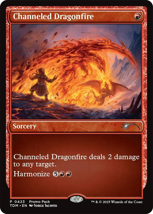 Image for Channeled Dragonfire (423) (Promo Pack: Tarkir: Dragonstorm) - Magic: The Gathering