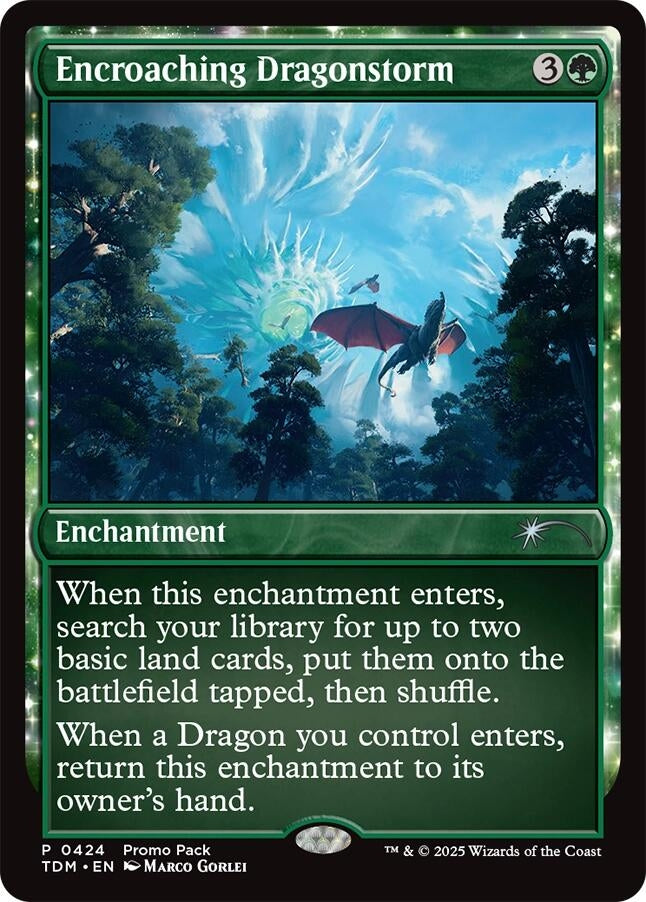 Image for Encroaching Dragonstorm (424) (Promo Pack: Tarkir: Dragonstorm) - Magic: The Gathering