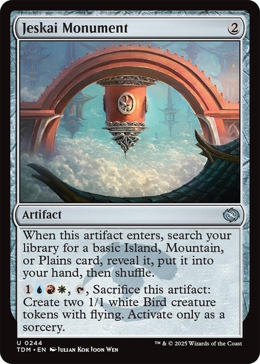 Image for Jeskai Monument (244) (TDM) - Magic: The Gathering