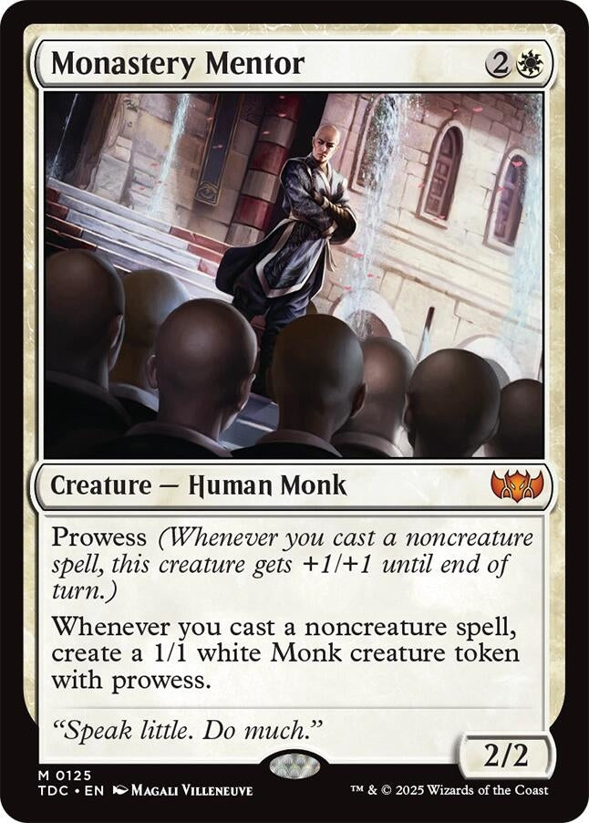 Image for Monastery Mentor (125) [Commander: Tarkir: Dragonstorm] - Magic: The Gathering