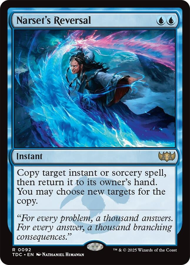 Image for Narset's Reversal (92) [Commander: Tarkir: Dragonstorm] - Magic: The Gathering