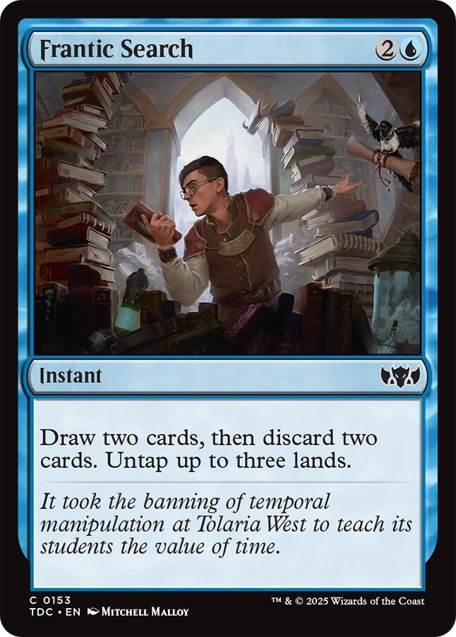 Image for Frantic Search (153) [Commander: Tarkir: Dragonstorm] - Magic: The Gathering