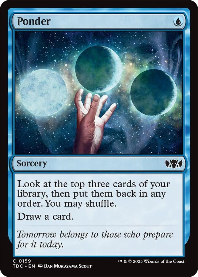 Image for Ponder (159) [Commander: Tarkir: Dragonstorm] - Magic: The Gathering