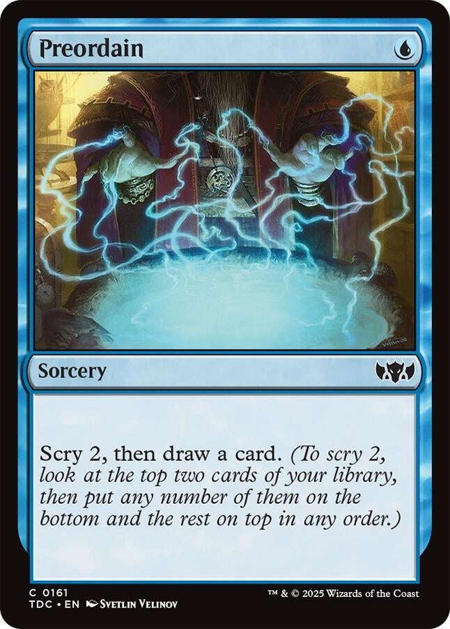 Image for Preordain (161) [Commander: Tarkir: Dragonstorm] - Magic: The Gathering
