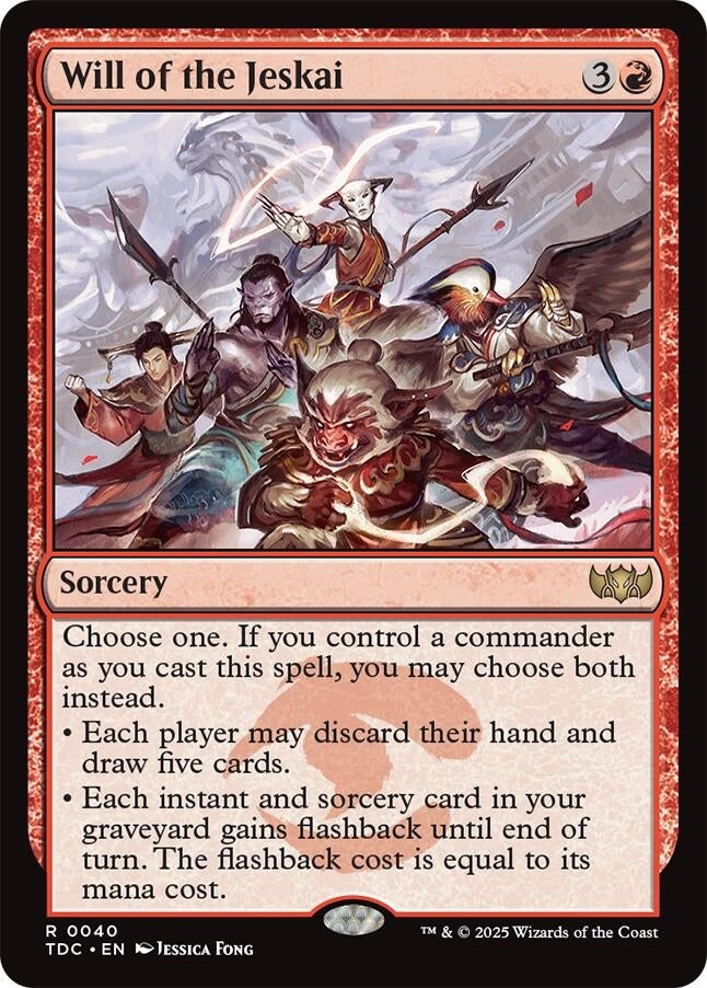 Image for Will of the Jeskai (40) [Commander: Tarkir: Dragonstorm] - Magic: The Gathering