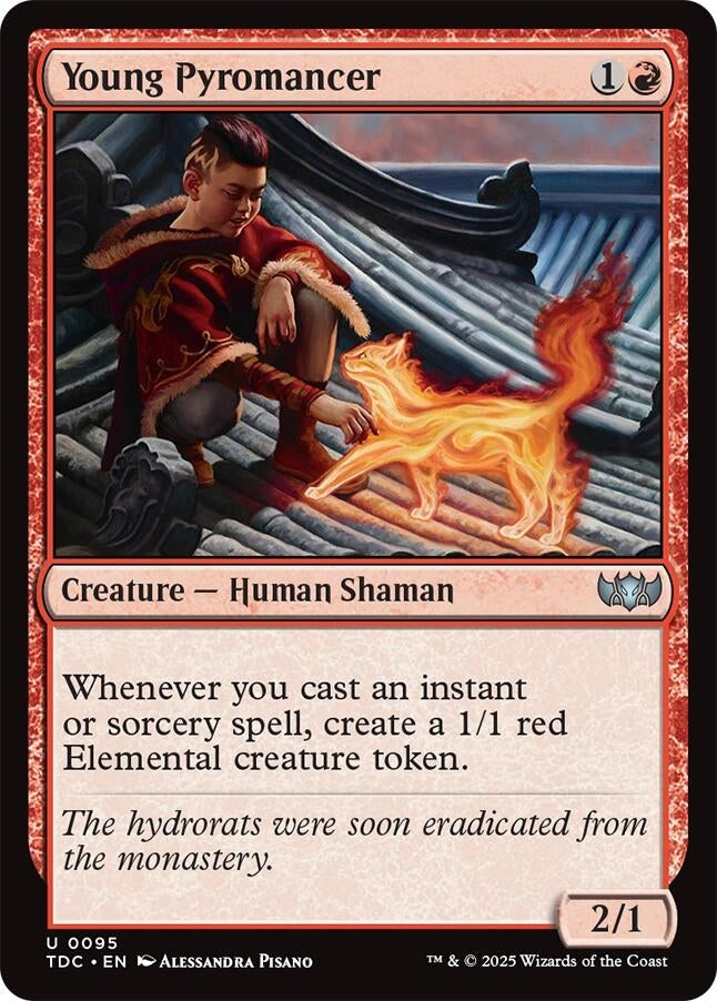 Image for Young Pyromancer (95) [Commander: Tarkir: Dragonstorm] - Magic: The Gathering