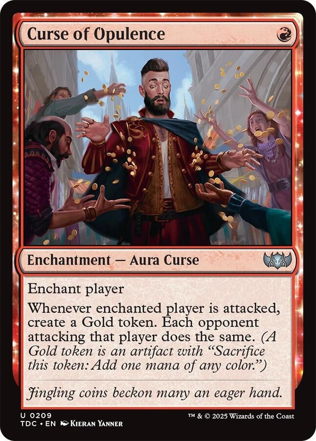 Image for Curse of Opulence (209) [Commander: Tarkir: Dragonstorm] - Magic: The Gathering