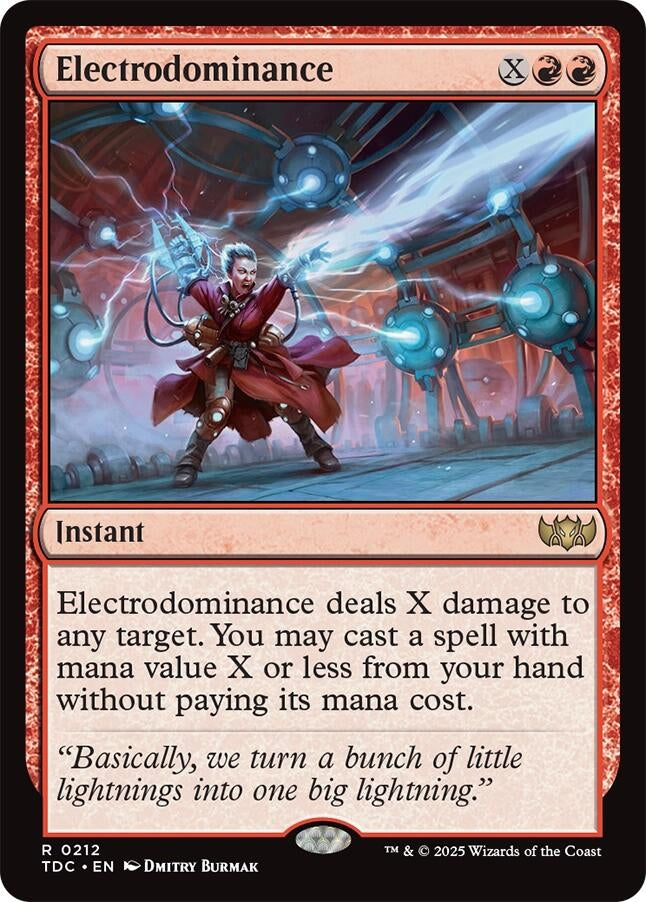 Image for Electrodominance (212) [Commander: Tarkir: Dragonstorm] - Magic: The Gathering