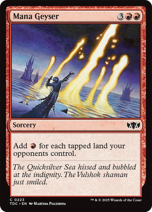 Image for Mana Geyser (223) [Commander: Tarkir: Dragonstorm] - Magic: The Gathering