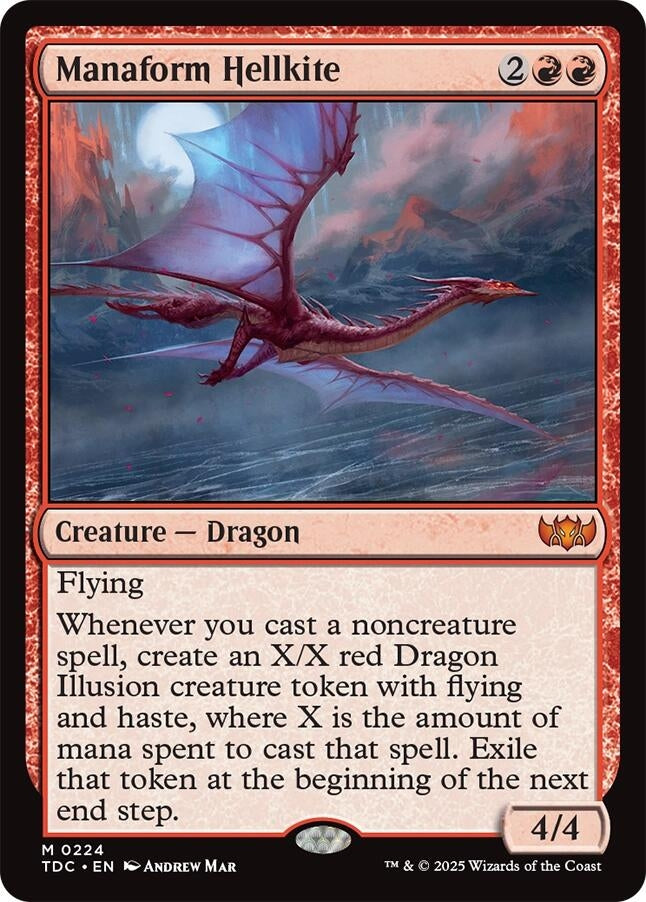 Image for Manaform Hellkite (224) [Commander: Tarkir: Dragonstorm] - Magic: The Gathering