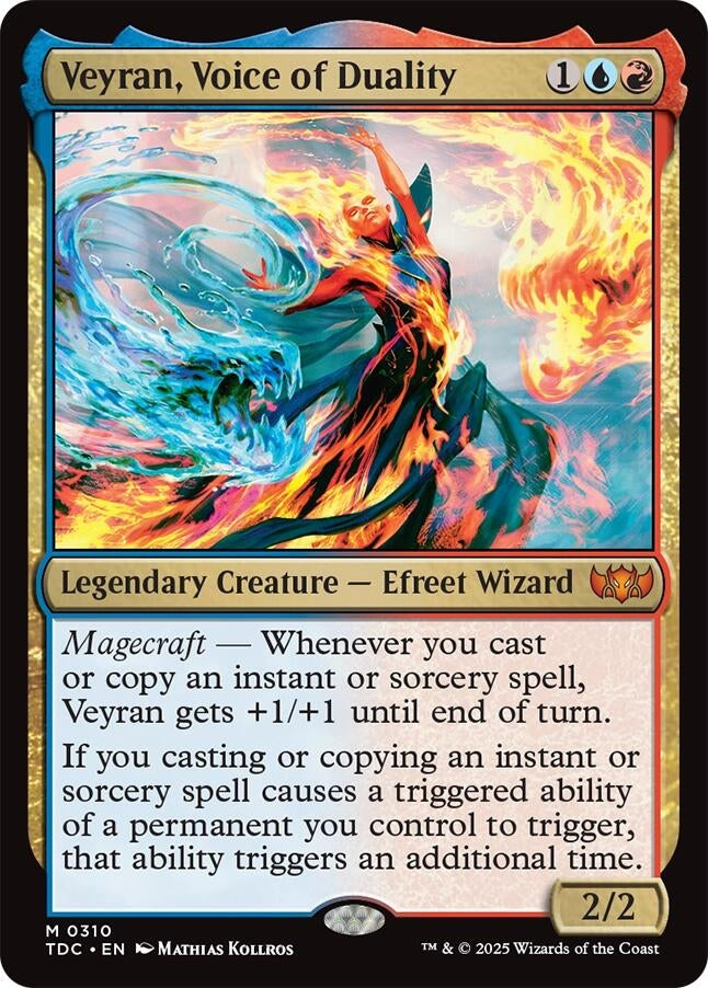 Image for Veyran, Voice of Duality (310) [Commander: Tarkir: Dragonstorm] - Magic: The Gathering