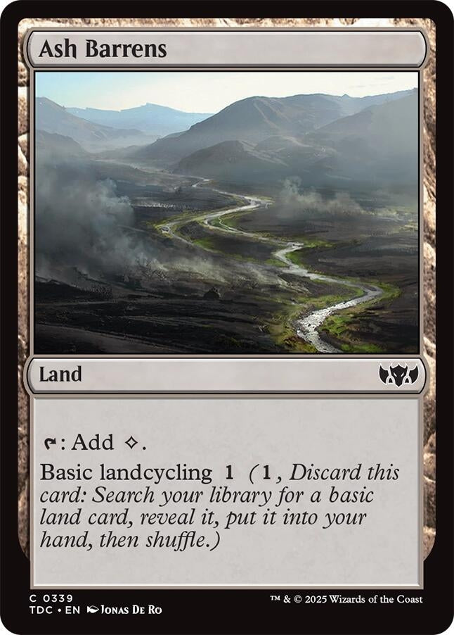 Image for Ash Barrens (339) [Commander: Tarkir: Dragonstorm] - Magic: The Gathering